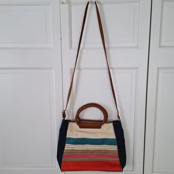 Relic Fiona multi-colored canvas hand/crossbody bag - Picture 2 of 9